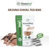 NeutraVed Arjun Tea - 40 Tea Bags | Pure Arjun Bark | Herbal for Bad Cholesterol & Healthy Heart | Arjuna In Reusable Zipper Pouch | Pack of 1