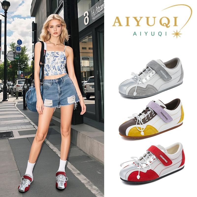 Fashion AIYUQI Women Sneakers 2025 New Women Flat Shoes Color-Blocked Large-size Sneakers Skateboard Female Shoes