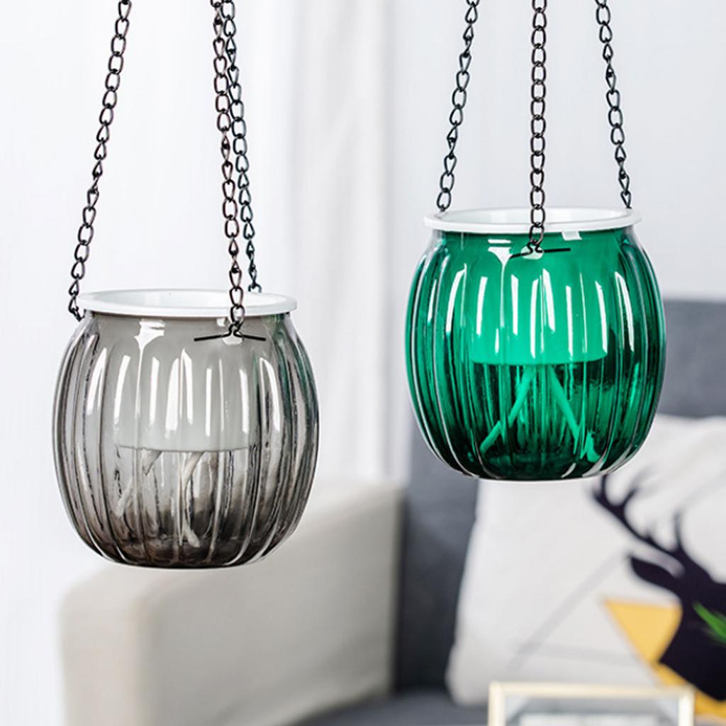 Hanging Self Watering Planter Plastic Resin Hanging Basket with Visible Water Level for Indoor Outdoor Plants
