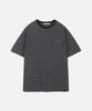 247Silijeu Usa Cotton 20-Count Striped T-Shirt Black
