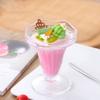205ml/190ml Glass Water Cup Breakfast Juice Cold Drink Cup High Appearance Level Ice Cream Milk Tea Cup Ice Cream Cone Cup Glass