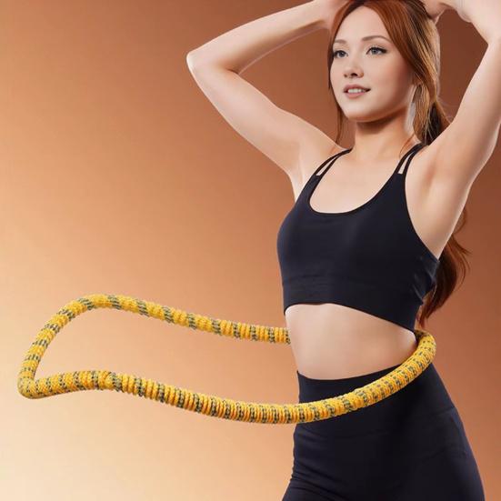 Soft Spring Fitness Hoop for Adults Waist-friendly Design Portable Slimming Exercise Equipment Silent Full-Body Training