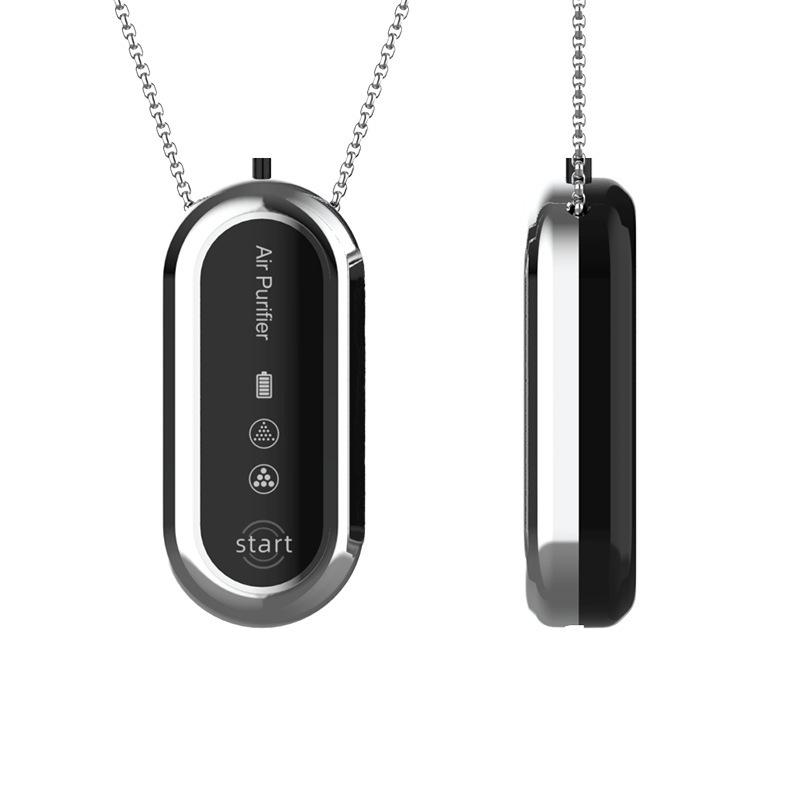 

Rechargeable Portable Neck-Worn Personal Air Purifier with Negative Ion Technology.