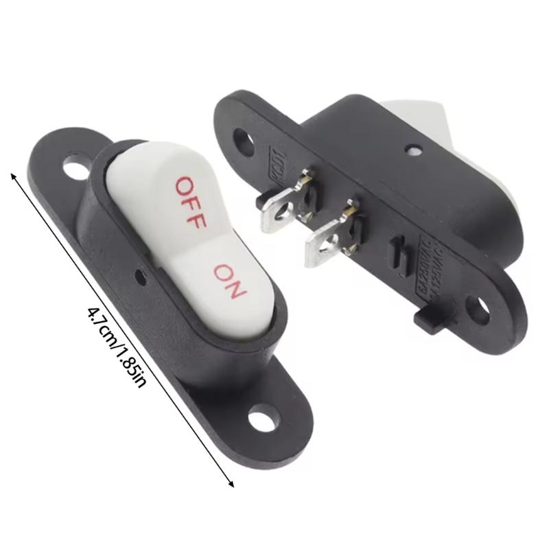 Small 2 Pin Electrical Switches Double Speed Control Waterproof Designs Two Ways Toggles Switches Ideal for Kitchen Appliances