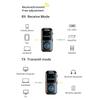 Double Mode Bluetooth-compatible 5.4 Auditory Adapter With TF Card Playbacks Clear Display 10M Wireless Ranging 200mAh