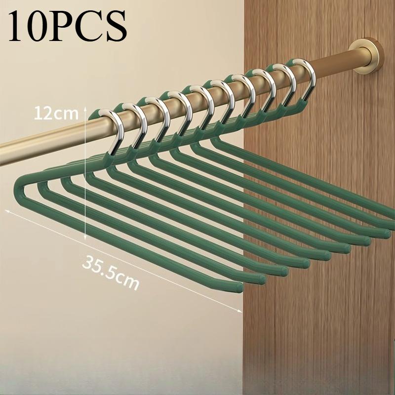 [Durable Pants Hanger] 10pcs Durable Metal Space-saving Goose Z-shaped Pants Hanger,Multi-functional Pant Storage Hou