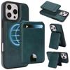 Magnetic Leather Phone Case with Card Holder for iPhone 12 - 17 Series Multi - Functional Stand Shockproof Protective Cover