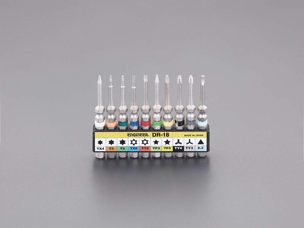 ESCO Precision Screwdriver EA552EW (Special Type), 10-Piece Set,