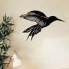 1pc Hummingbird Metal Wall Art, Weather Resistant Garden Statue Mural, Outdoor Fence Decor, Gift for Bird Lovers Valentine Day