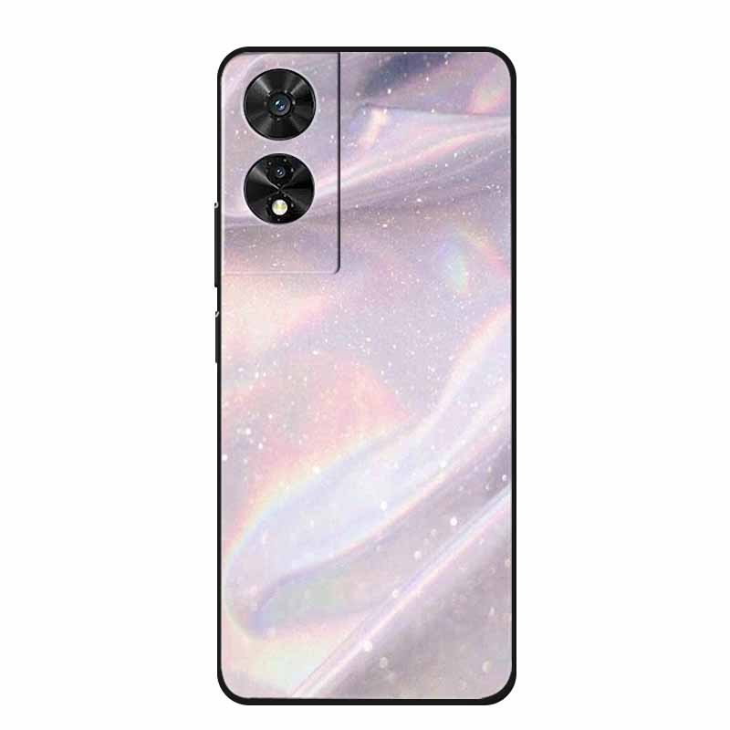 

For TCL 505 Phone Case Marble Soft Back Cover For TCL 502 Black Silicone TPU Funda Shield for TCL505 Colorful Coque Bumper Cases -TCL 505