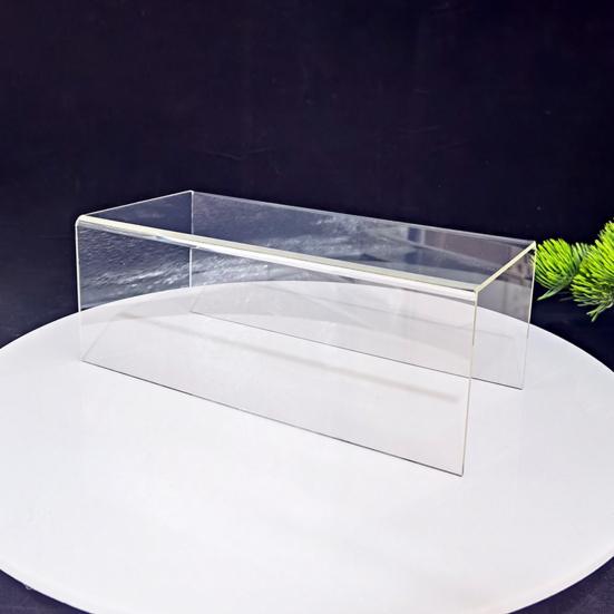 Klarer Acryl-Display-Ständer Rechteckiger Tisch-Display-Ständer Wiederverwendbare Dessert-Ständer Sammlerstück-Regal für Cupcakes Schmuck Kosmetik Mehrstufiger Display