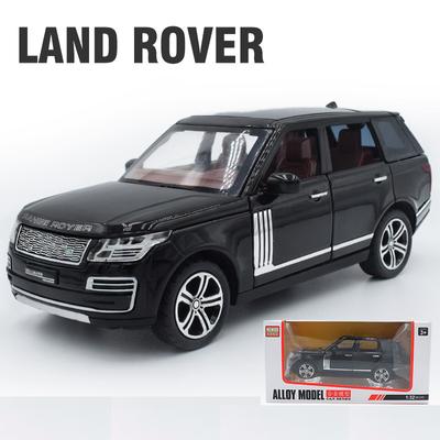 1:Land Rover Range Rover Suv w skali 32 Model samochodu, z symulacją dźwięku i światła Wycofany aluminiowy samochód Kolekcja Ozdoby Samochodzik dla chłopca Prezenty