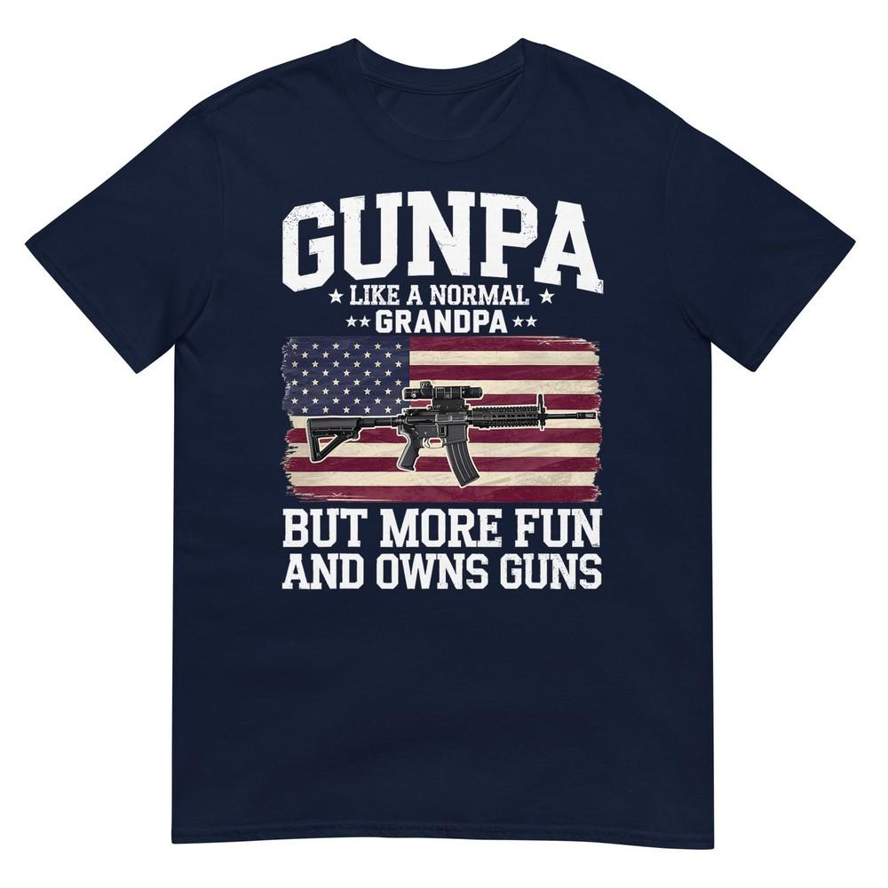 Funny Gunpa Definition Tee Us Flag For Grandpa Unisex TShirt S