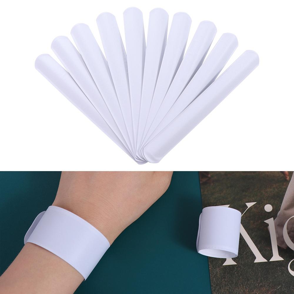 10pcs/lot Graffiti Blank Slap Bracelets Painting Wristbands Party Supplies Slap Wristband Adult