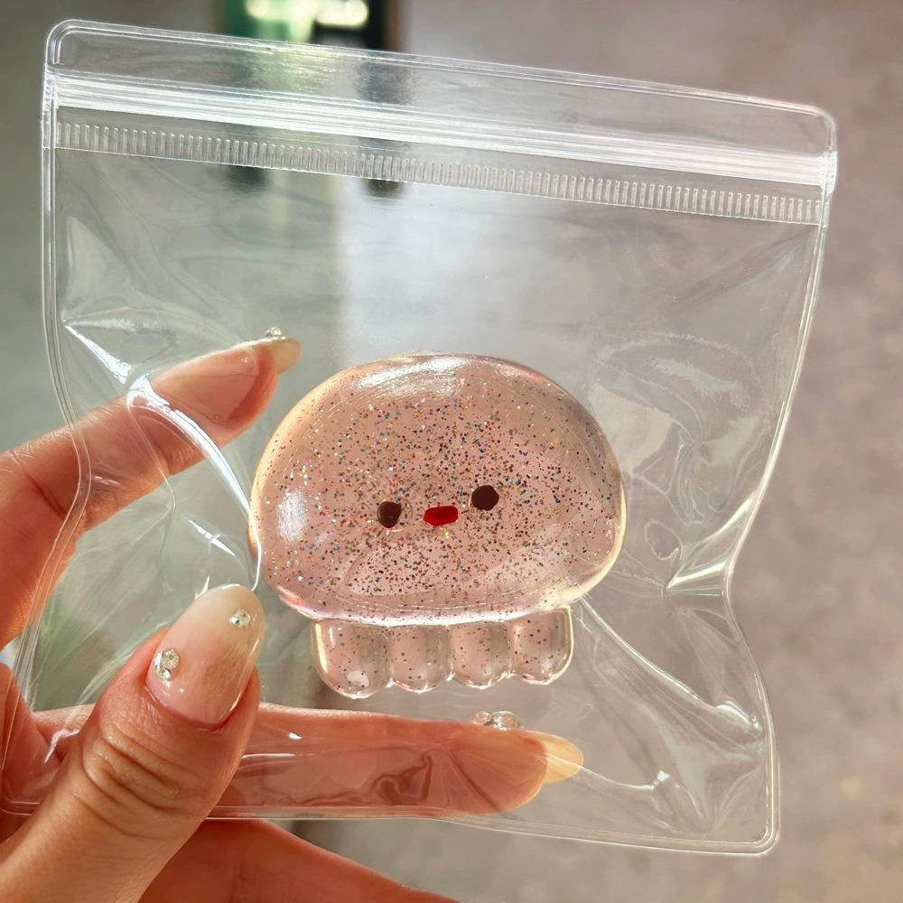 Stress Relief Jellyfish Squeeze Toy TPR Sensory Fidget Toy Cute Pinching Decompressing Toy