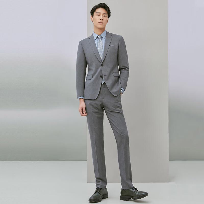 YOUNGOR Men's Slim-Fit Blend Trousers