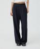 Chaebteoegseu Curved Line Cooling Wide Trousers (Black)