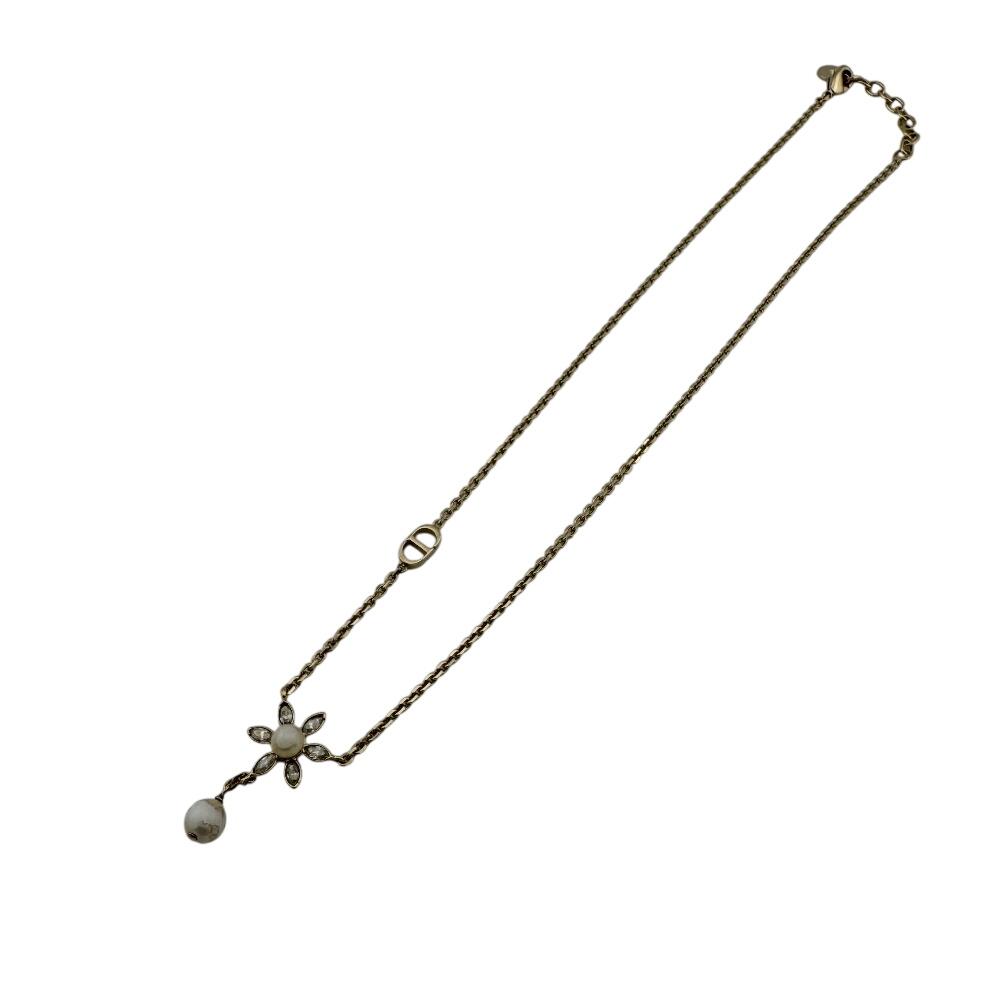 Dior Flower motif Gold Plated Dior in Bloom Necklace gold Gold Plated Used
