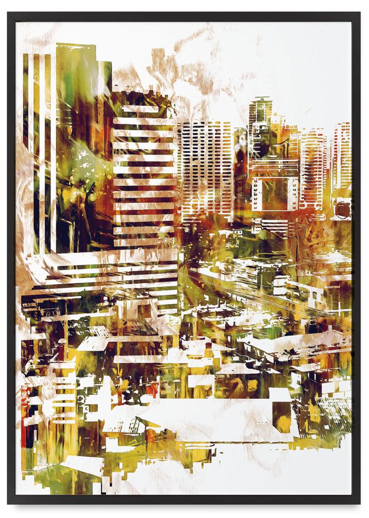 Poster Abstraction City Street Art