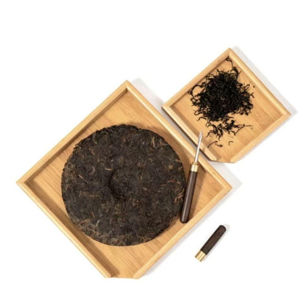 Creative Square Tea Set Tray Blackwood Chinese Style Bamboo Tea Box Canister Tea Service Gadgets Tea Plate Teaware