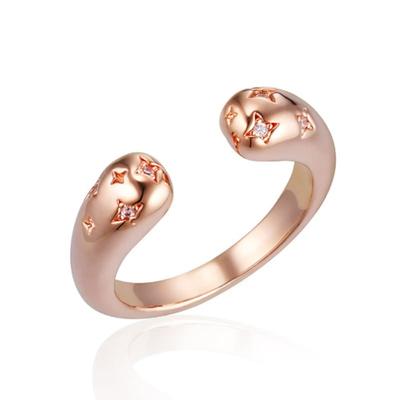 ELLE Schmuck Vivid Party Doppelter Zirkonia-Ring ELBRWR136