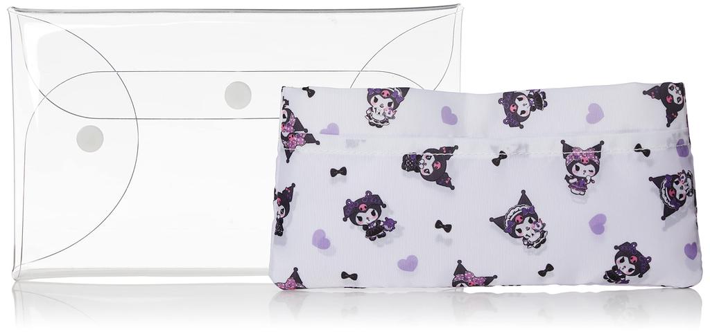 Clear multi case with pouch Kuromi flyer series