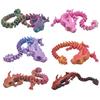 3D Printed Dragon Toy Articulated Dragon Figurine with Movable Joints Stress Relief Fidget Dragon Toy for Students Office Workers