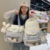 Cute Star Cat Junior High School Student Schoolbag Large Capacity High School Student Backpack Small Fresh Girl Pain Bag Baby Bag