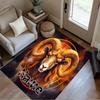 Aries Zodiac Portrait Customized Name Area Rug Design for Kitchen Dining Room Entryway Balcony Antislip Carpet Office home decor