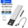 M2 SSD Case Dual Protocol NVMe SATA SSD Enclosure Adapter 10Gbps USB 3.1 Type C External M.2 Enclosure Supports M Keys B&M Keys
