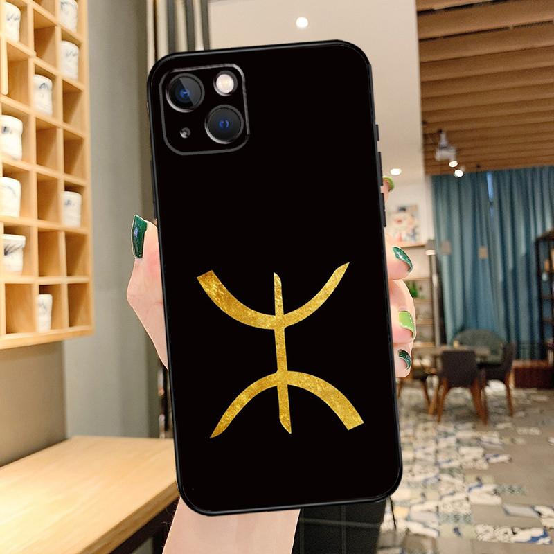 Amazigh Flag Phone Case For iPhone 16 17 Pro Max 14 13 12 11 15 Pro Max Mini 15 16 Plus 16e 17 Air Cover