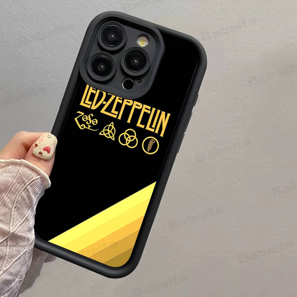 Rock L-Led Vintage Band Z-Zeppelin Phone Case For IPhone 17 16 15 14 13 12 11 Pro Max 16E Plus INS Soft Cover