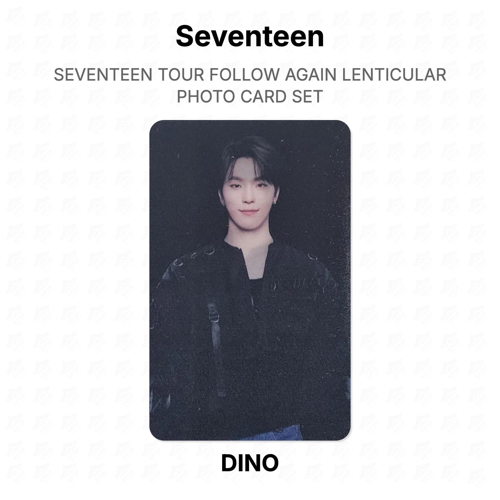 Seventeen TOUR FOLLOW AGAIN LENTICULAR PHOTO CARD SET Official Photocard DINO