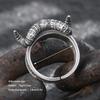 1 piece Dark Satanic Sheep Head Alloy Ring Fashionable, trendy, unique, simple, and stylish accessory. Suitable for everyday wea