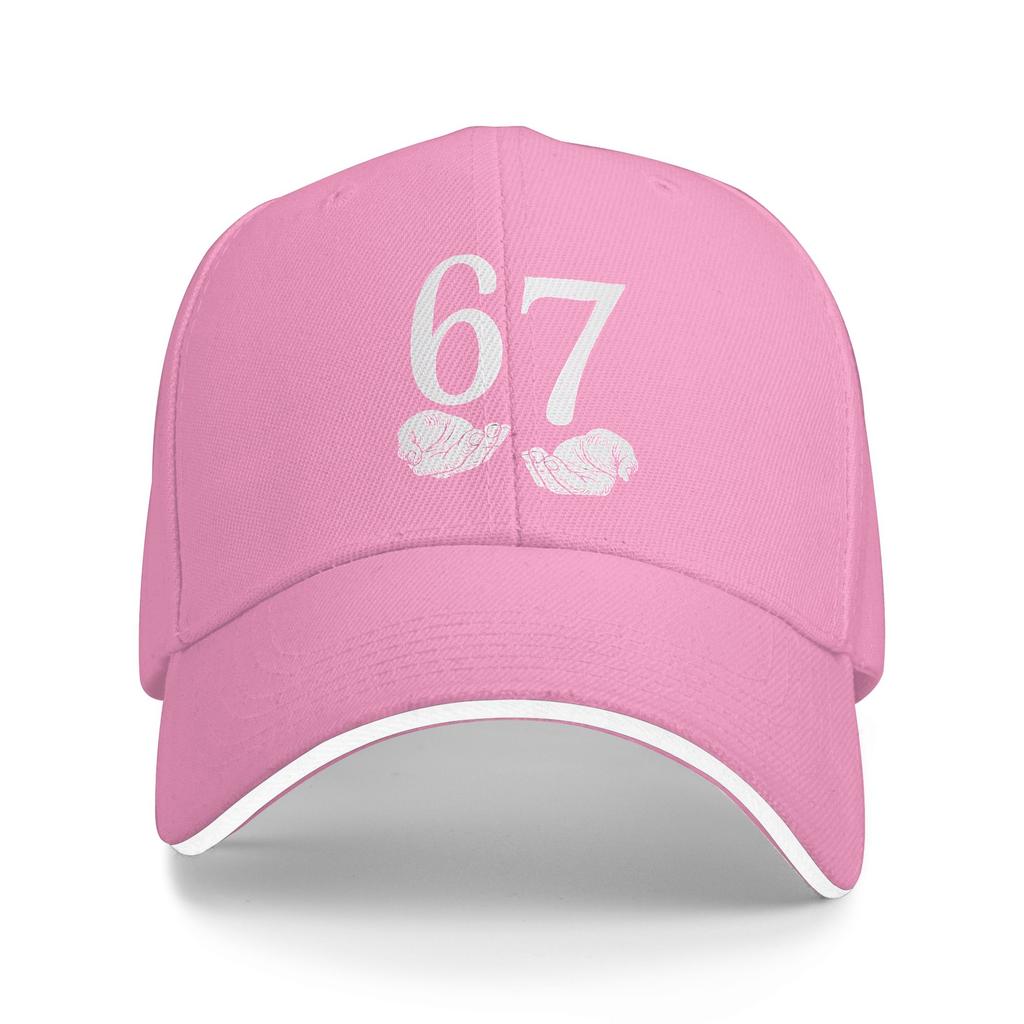 Summer Casual Baseball Cap Six Seven Hand Sign Minimalist Design Tennis Skate Hip Hop Hats For Couple Women Baseball Caps