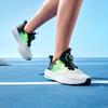 Anta Hailang Lite Mesh Comfortable Wear-Resistant Breathable Low-Top Kids Running Shoes Kids sneaker Green Black White 312325534H-7