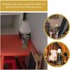 Mini Puppenhaus Stehlampe 1:12 LED Miniatur Beleuchtung Tisch Lampe Modell Desktop Ornament für Puppenhaus Dekor Möbel Zubehör Pack von 2
