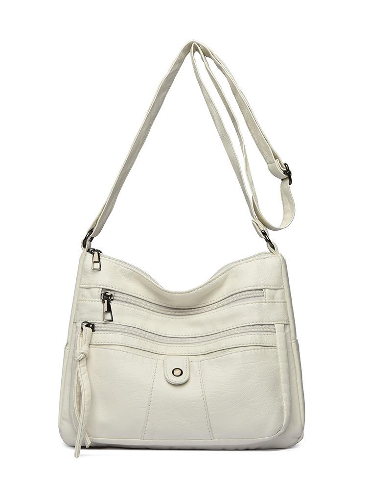 Women's Bag, Retro and Fashionable Crossbody Bag, Women's Washed Soft Leather Feel, Mother's Bag, Single-shoulder Bag