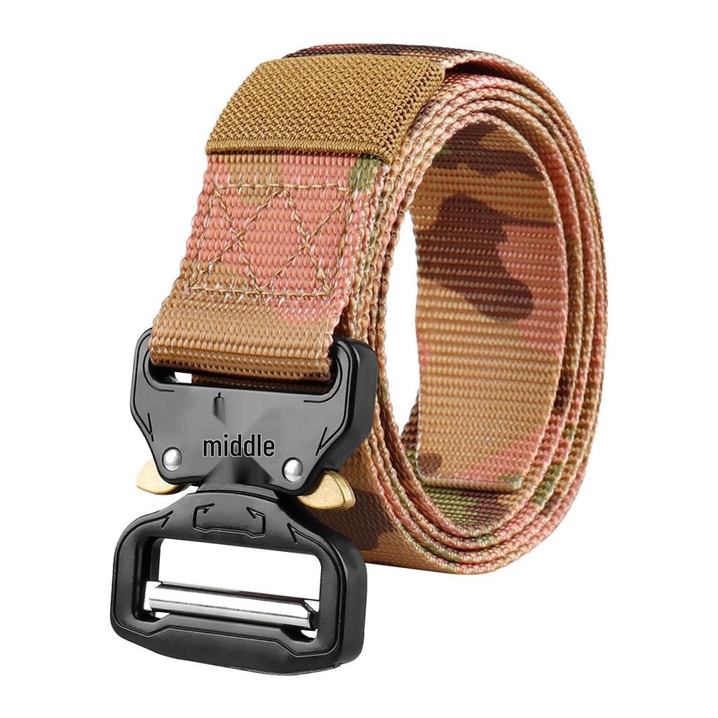 Tactical Men's Camouflage Nylon Belt - Versatile Outdoor Training Gear