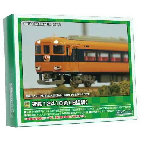 Greenmax N Gauge Kintetsu 12410 Series (Old Paint, No Smoking Room, 12411 Formation) 4-Car Add-On Set (No Motor) 31826 Model Train