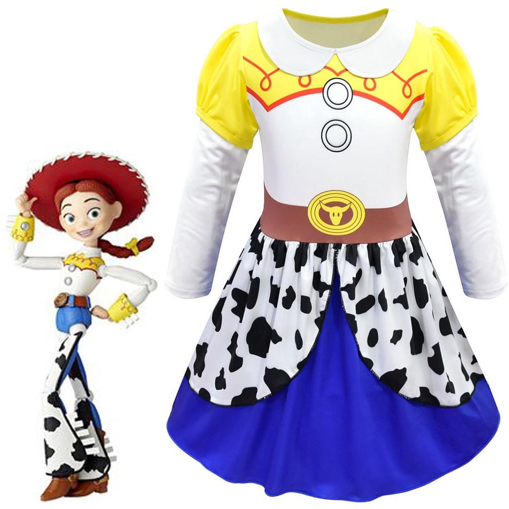 Adorable Toy Story Character Tsui Long Sleeve Dress For Girls Cosplay Parties