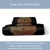 3Pcs Duvet Cover Set, Bronzing Mandala Print Bedding Set, Soft Comfortable Duvet Cover, For Bedroom, Guest Room Christmas Gifts