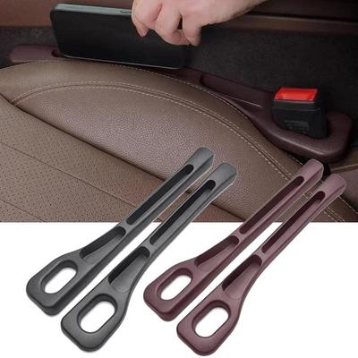1 paire de remplissages d'espaces de siège de voiture universels en PU, coutures latérales, anti-fuite, organisateur de rangement pour espace de siège, accessoires d'intérieur de voiture