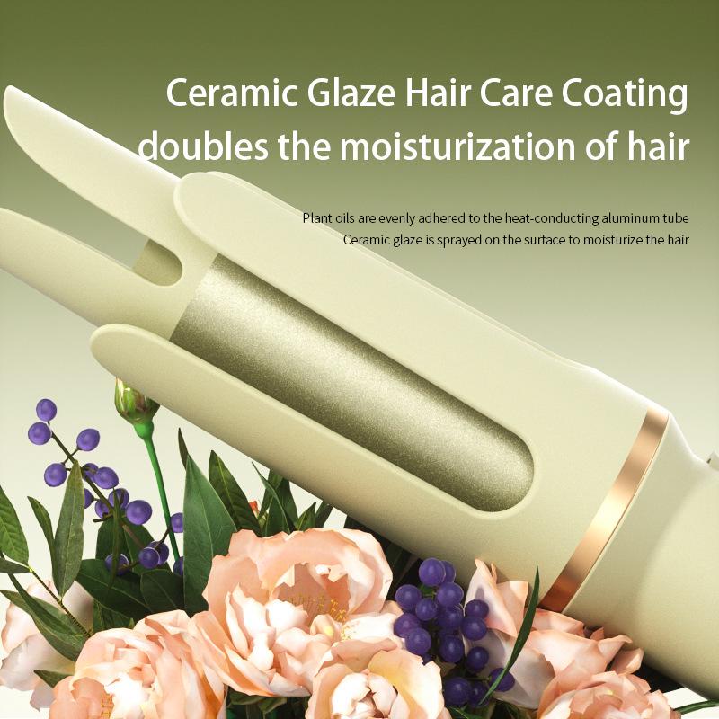 Min Huang 32mm Auto Rotating Curling Iron with Hair-Friendly Grooves for Long-Lasting Big Waves