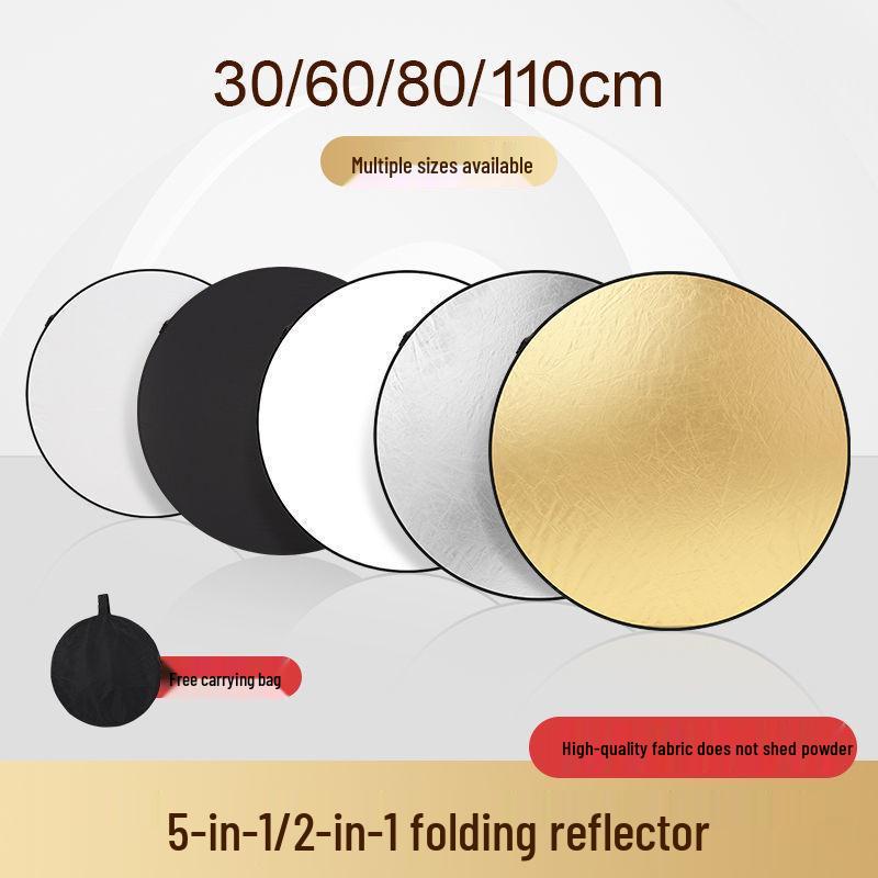 Foldable Photo Reflector: Portable Fill Light Board for Photography & Live Streaming