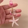 Creative Keychain Shell Car Key Rings Starfishes Key Chain Bag Charm Backpack Pendant Jewelry Accessories