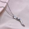 1Pc Stainless Steel Vintage Lucky Horn Cornicello Pepper Pendant Necklaces Gothic Italian Chilli Aesthetic Collares Jewelry