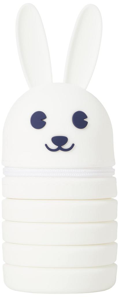 [Jack Bunny] Unisex Ball Case Rabbit Bellows Golf Ball Case  262-3184428 030White FR