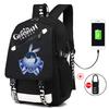 Backpack Anime, Genshin Surrounding Large Capacity Student School Bag Outdoor Travel Bag