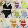 2025 European American Lace-up Bikini: High-End Women's Split Swimsuit, Sexy and Stylish Swimwear.